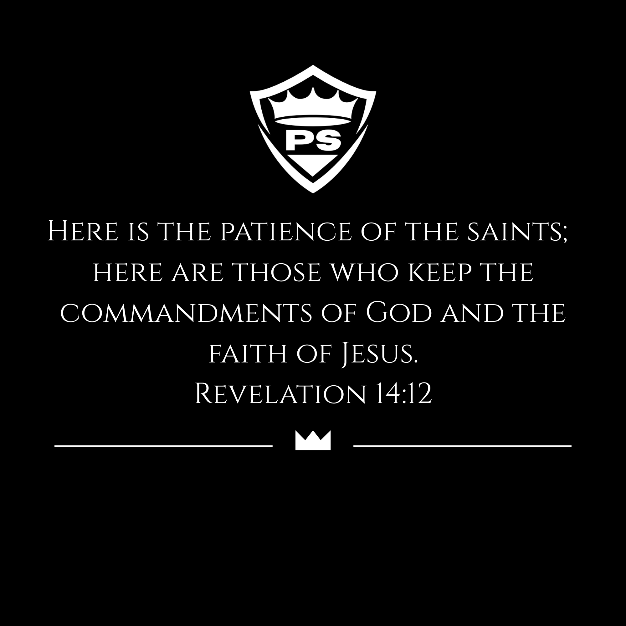 Patient Saint Banner Flagship Revelation 14:12