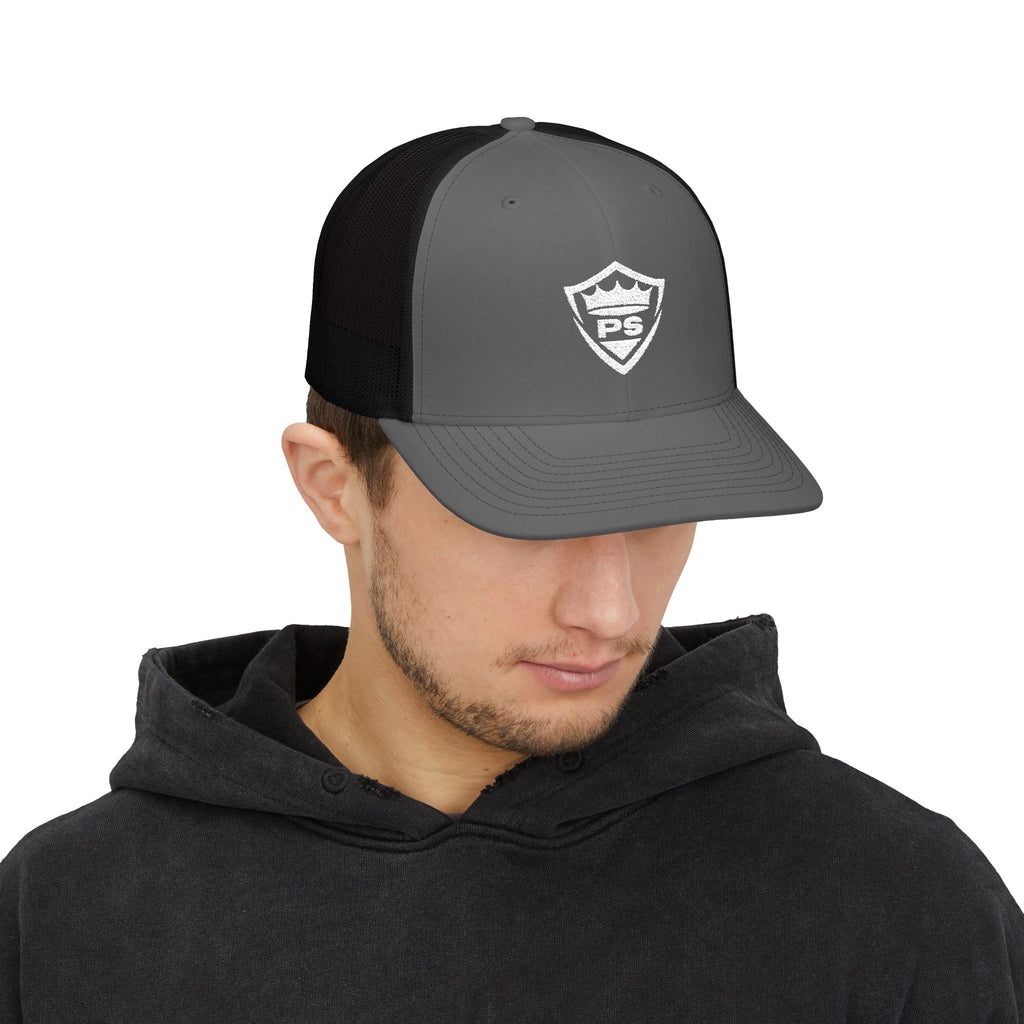 PS Shield Embroidered Trucker Cap