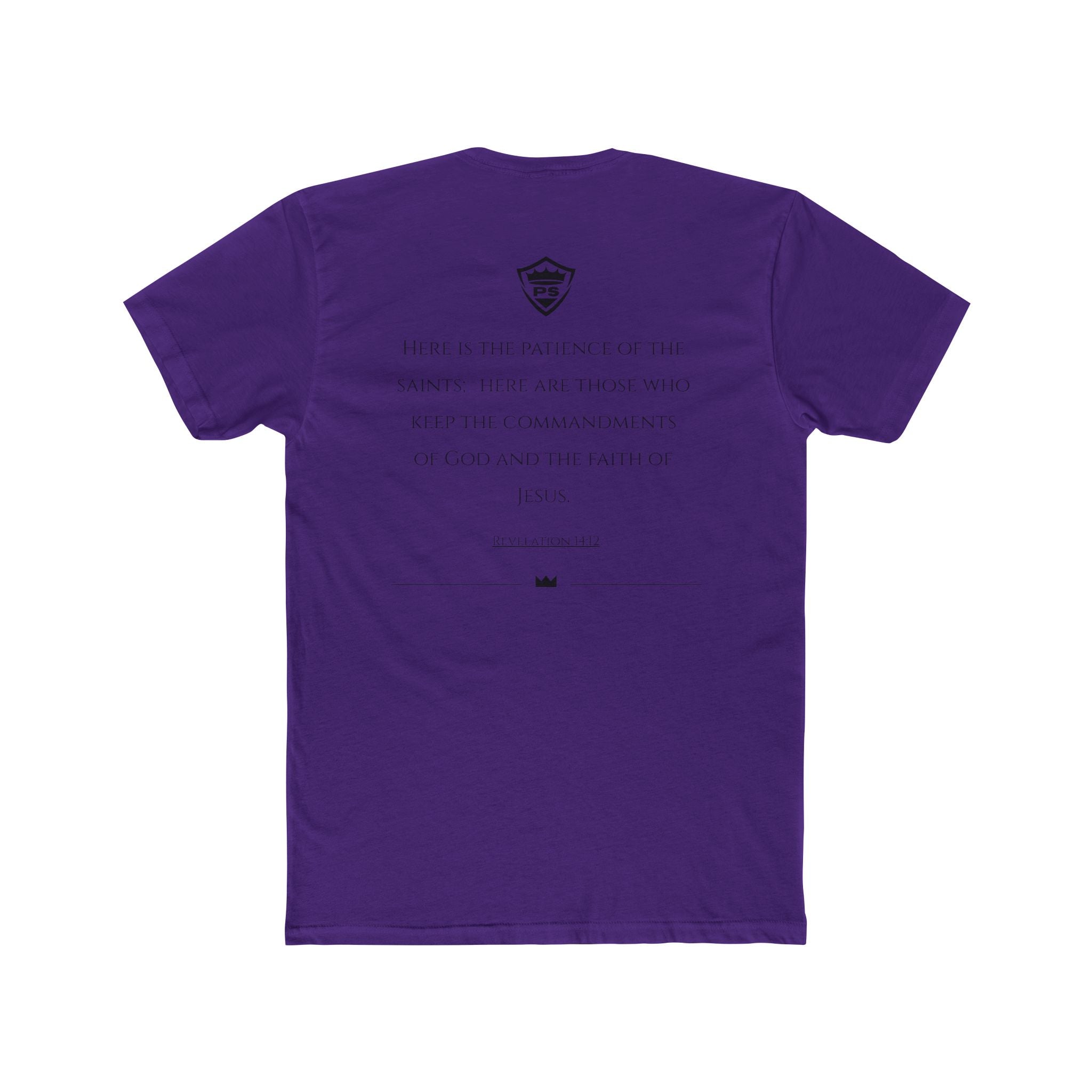 Patient Saint Banner Revelation 14:12 T-shirt