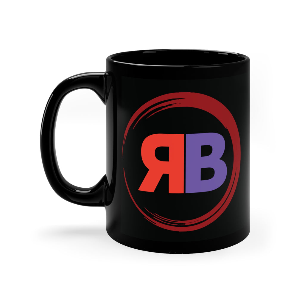 RB Logo Black Coffee Mug (11oz)