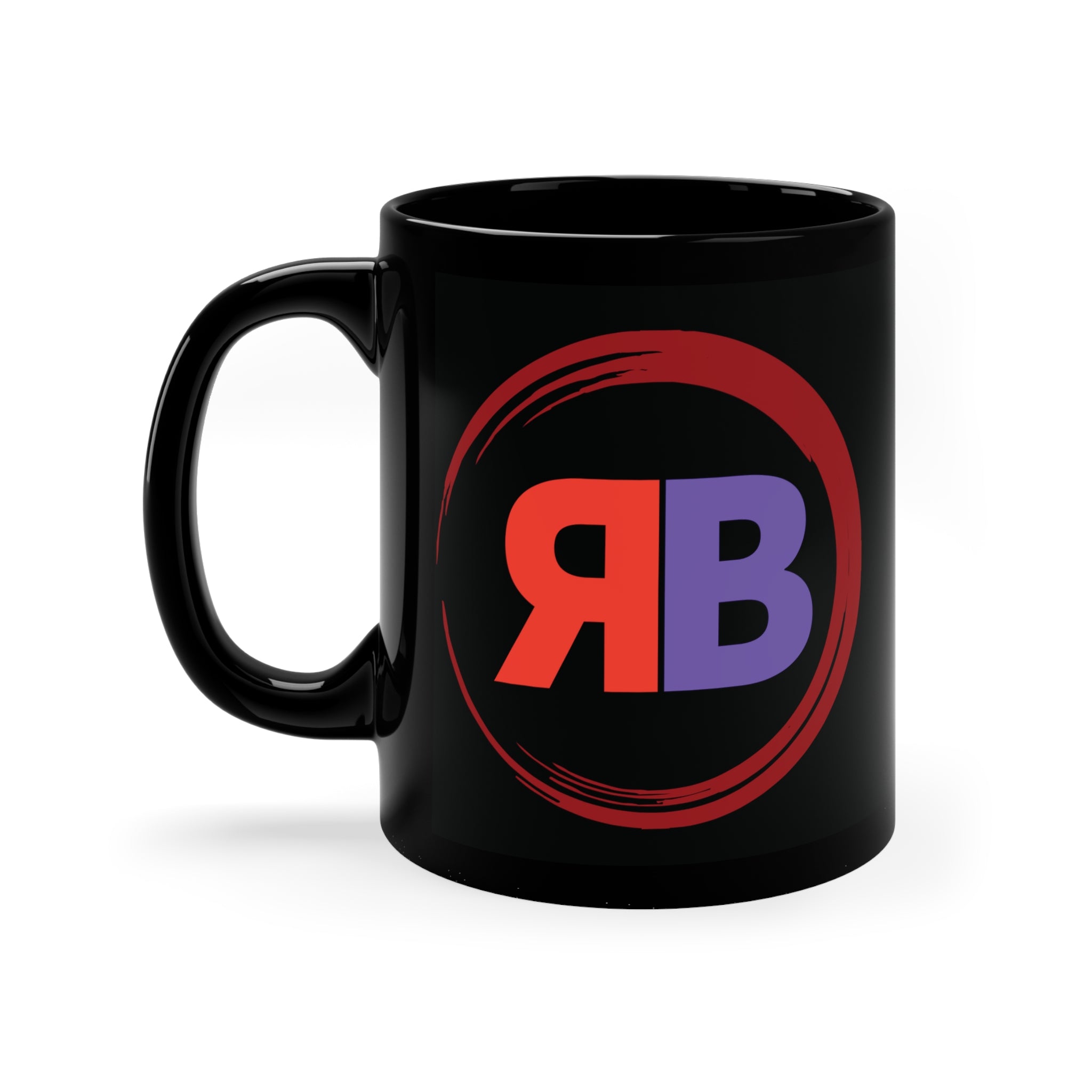 RB Logo Black Coffee Mug (11oz)