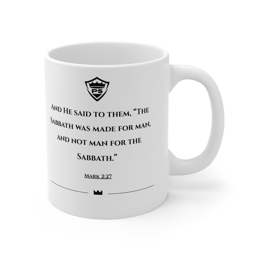 "This Is My Shabbat Mug" Ceramic Coffee Cup (11 oz)