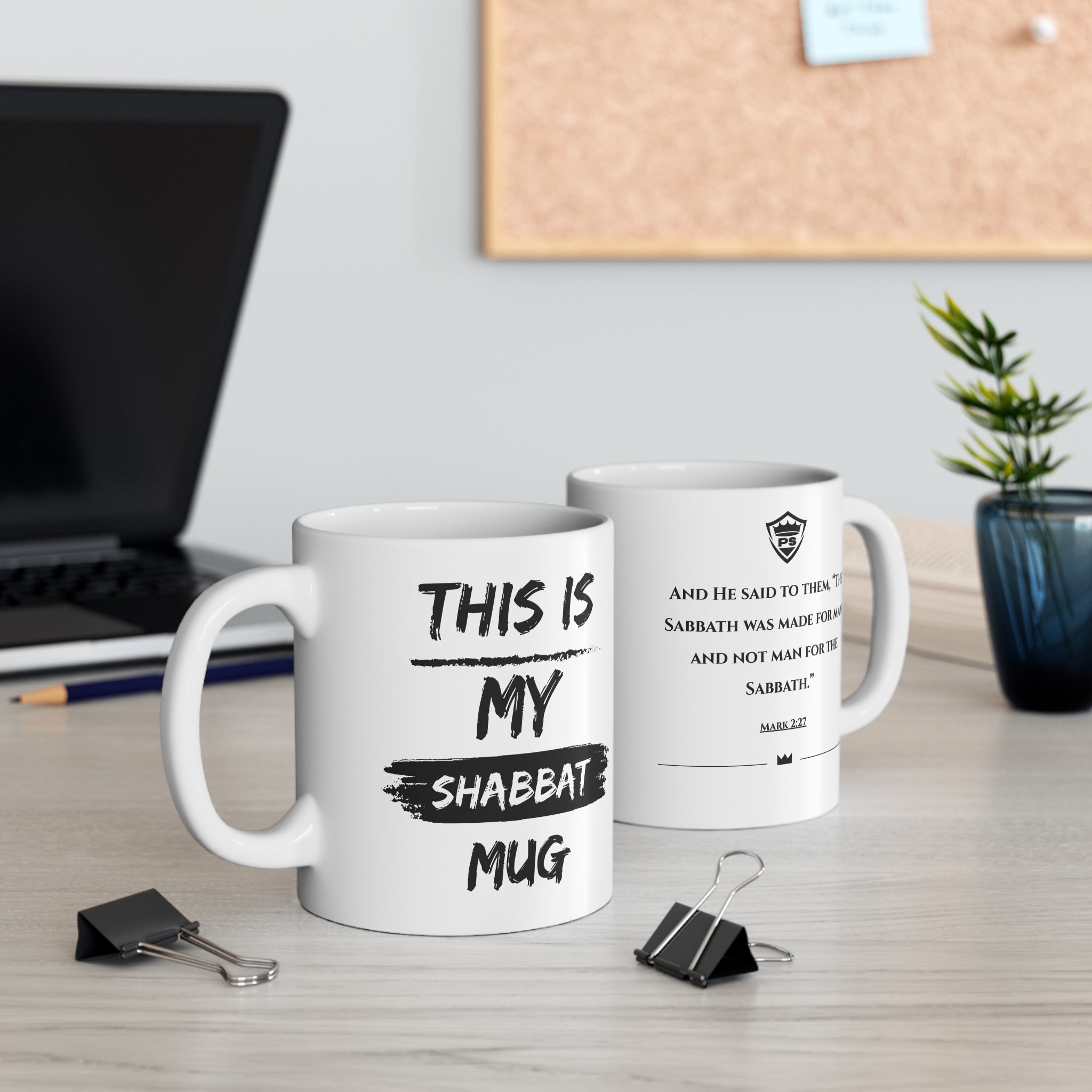 "This Is My Shabbat Mug" Ceramic Coffee Cup (11 oz)