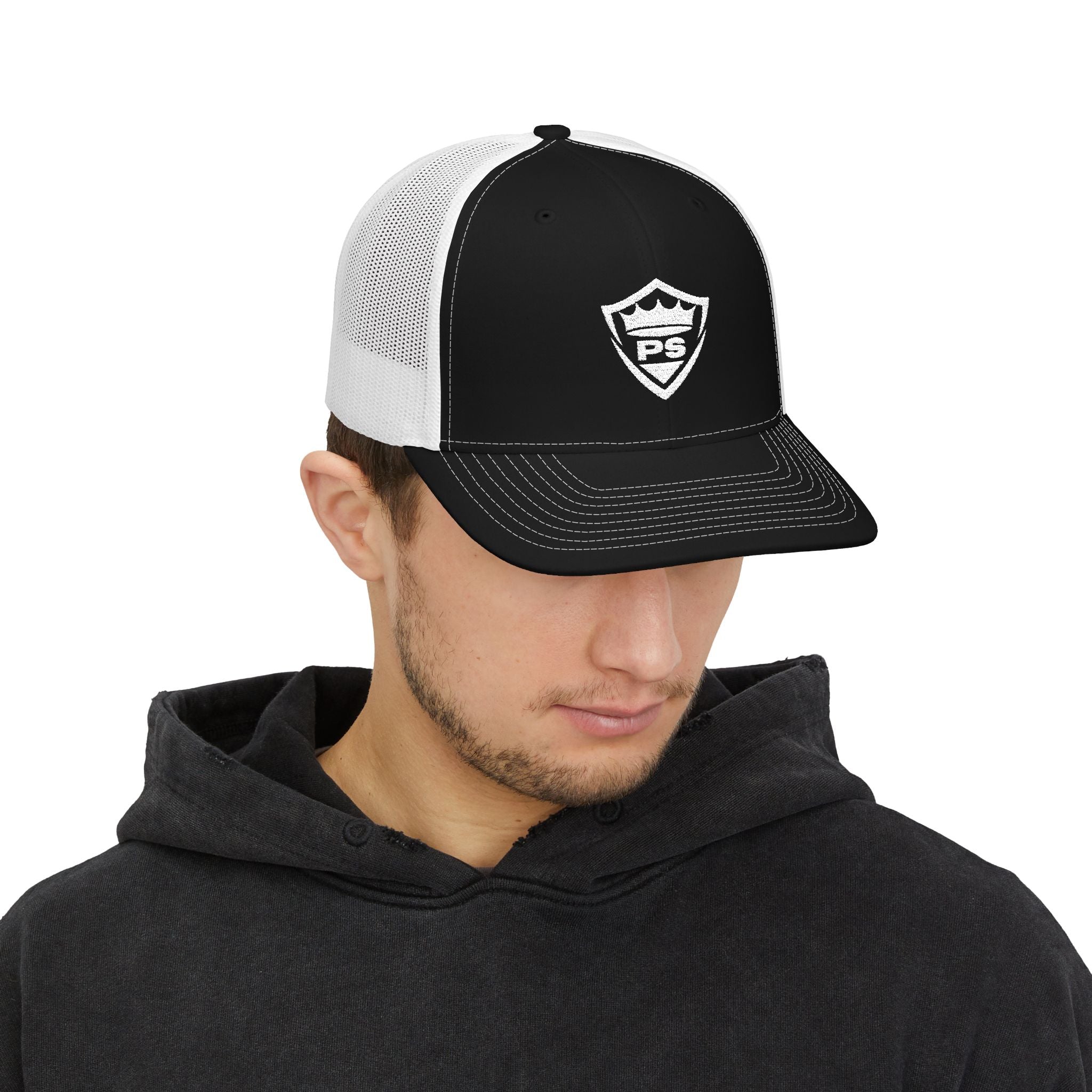 PS Shield Embroidered Trucker Cap