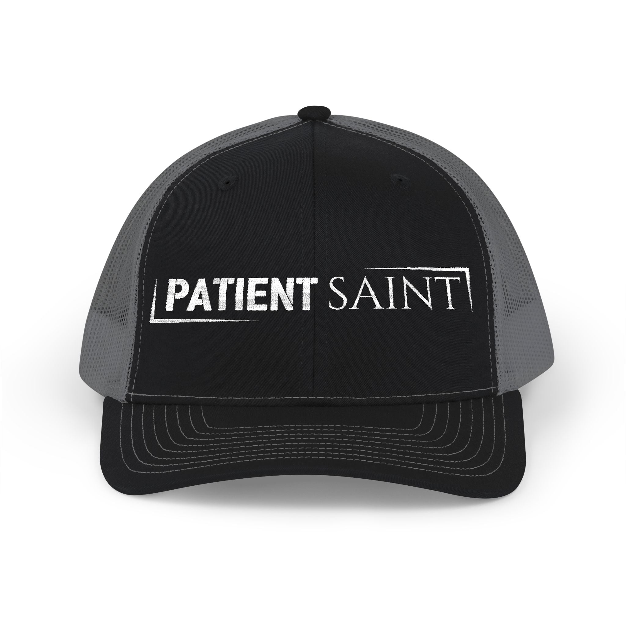 Patient Saint Banner Snapback Trucker Cap