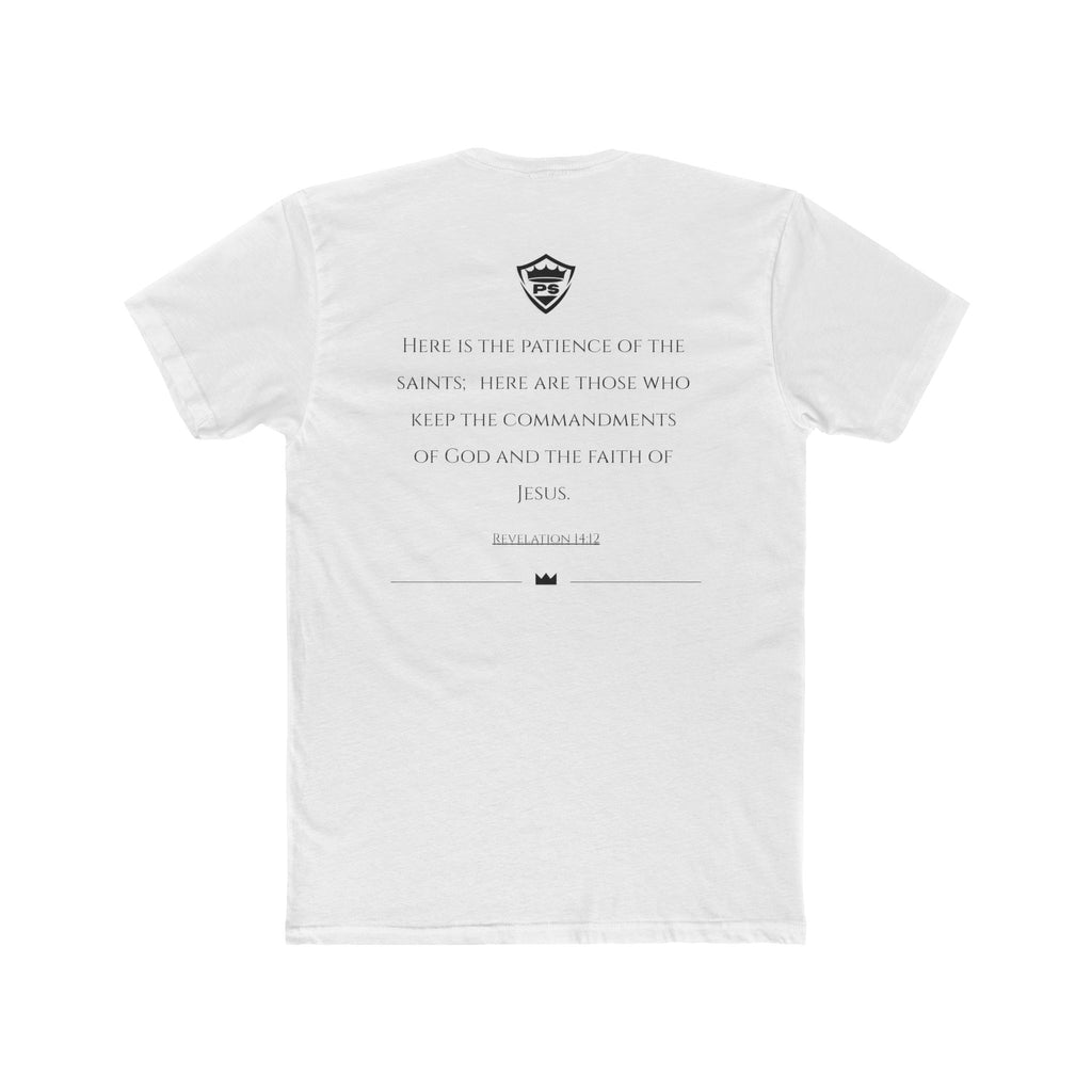 Patient Saint Banner Revelation 14:12 T-shirt