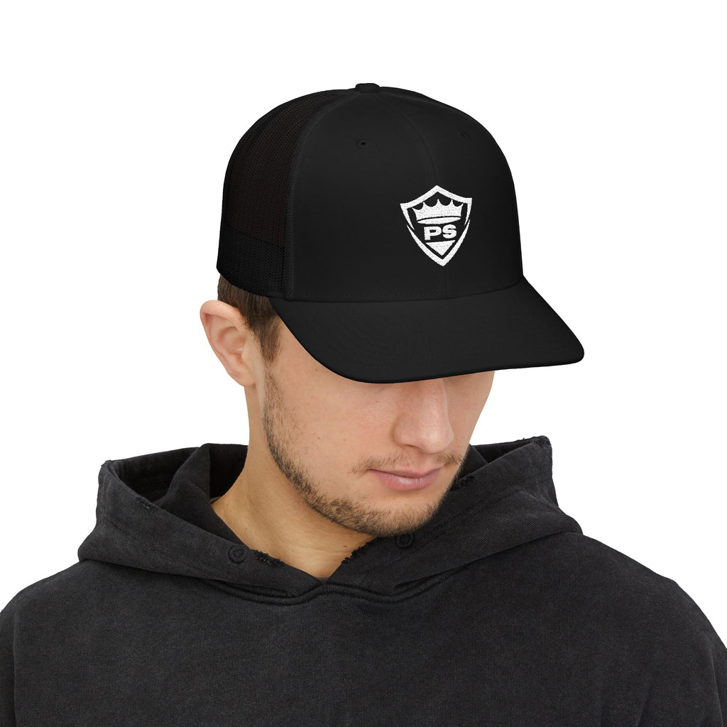 PS Shield Embroidered Trucker Cap
