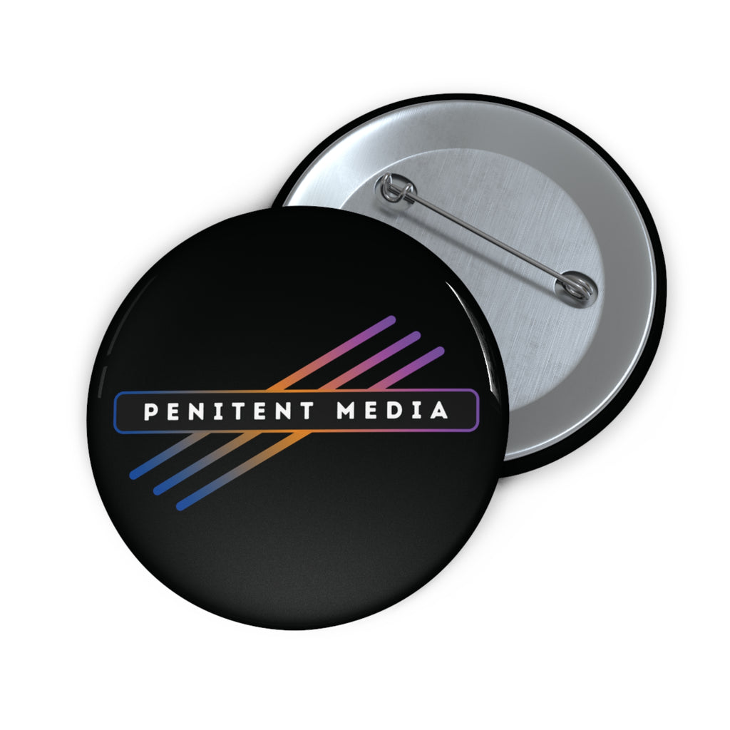 Penitent Media Logo Custom Pin Button