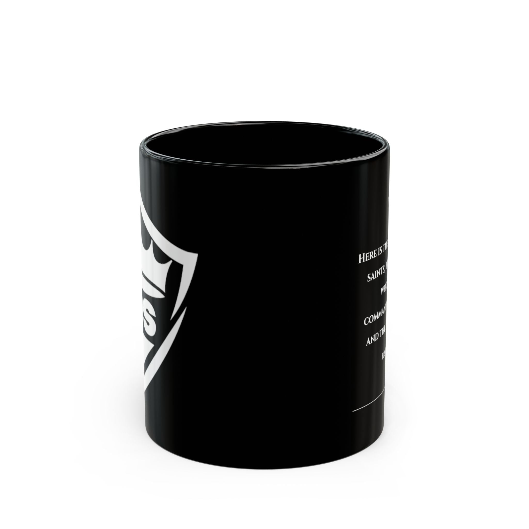 Patient Saint Revelation 14:12 Scripture Coffee Cup (11oz)