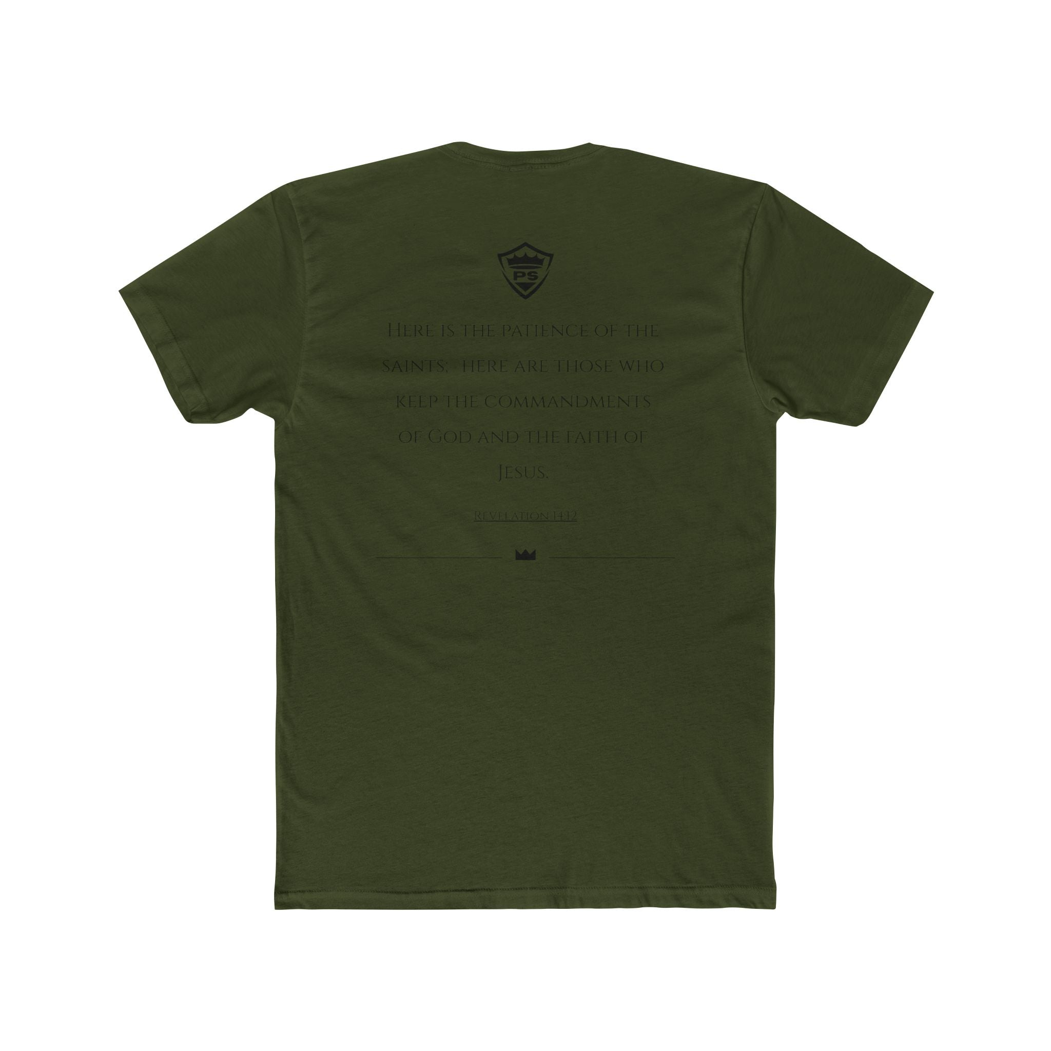 Patient Saint Banner Revelation 14:12 T-shirt