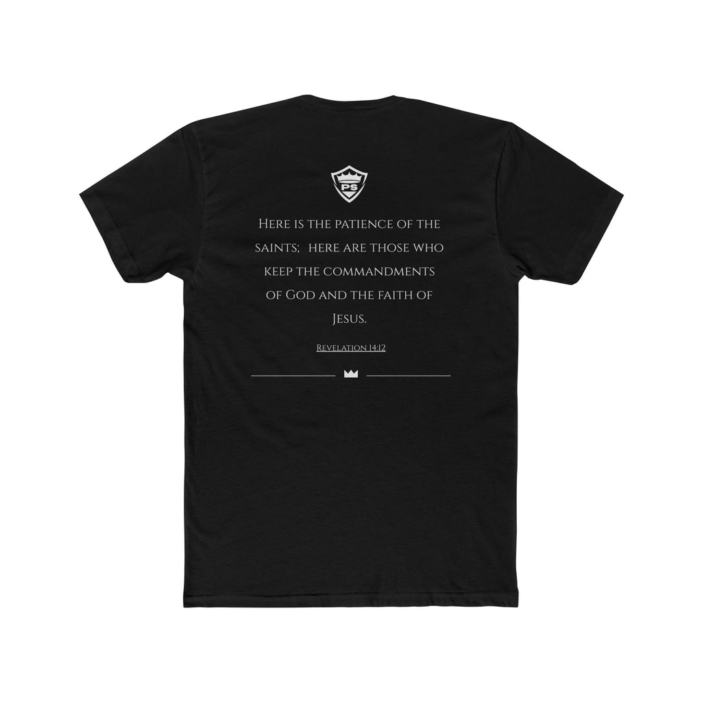 Patient Saint Banner Revelation 14:12 T-shirt